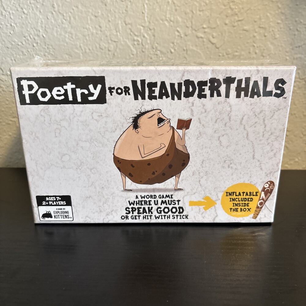 Exploding Kittens Poetry for Neanderthals Word Card Game